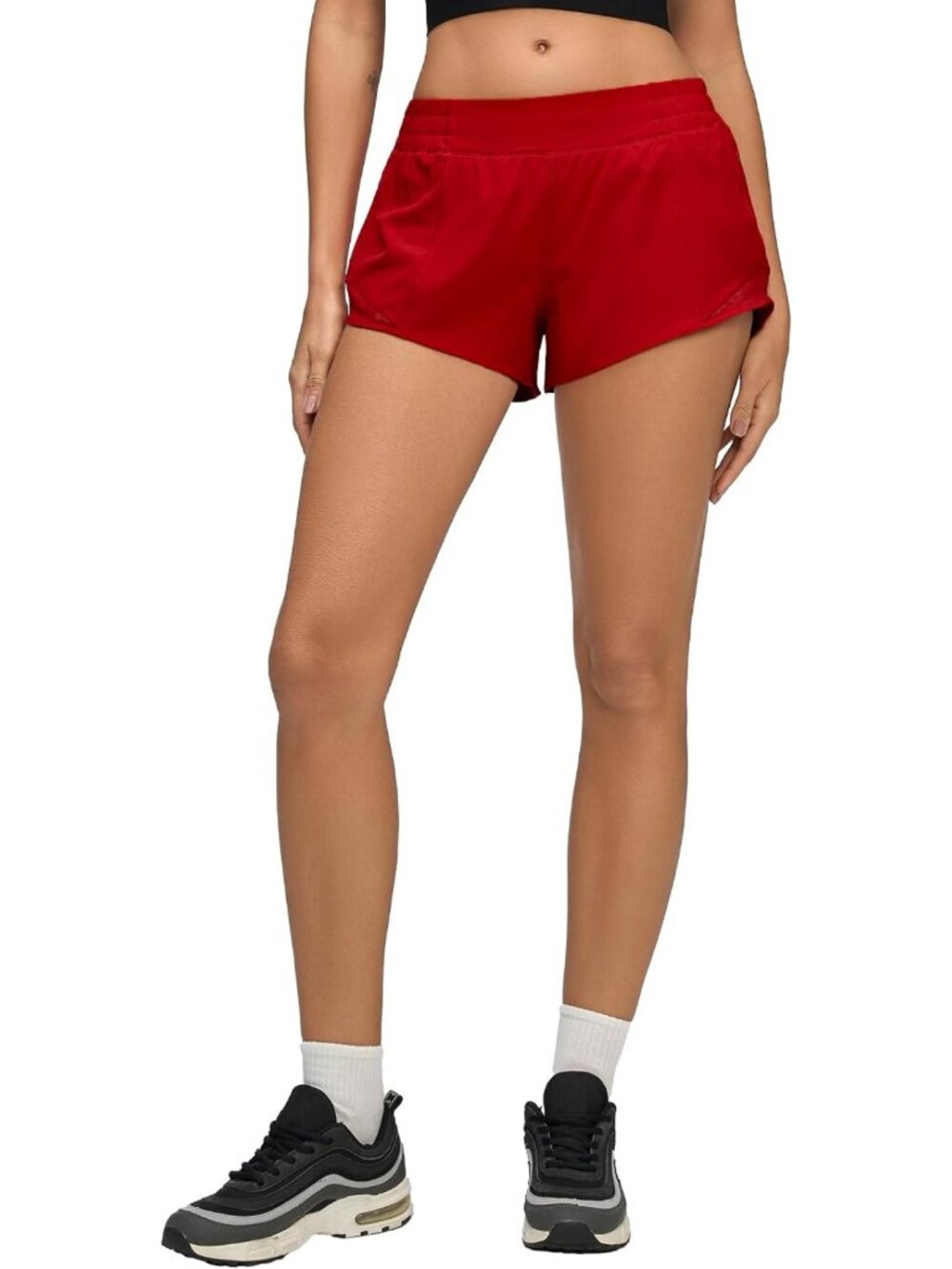 Lightweight Women's Running Shorts 2.5" Low Waist, Quick-Dry Athletic Gym Shorts